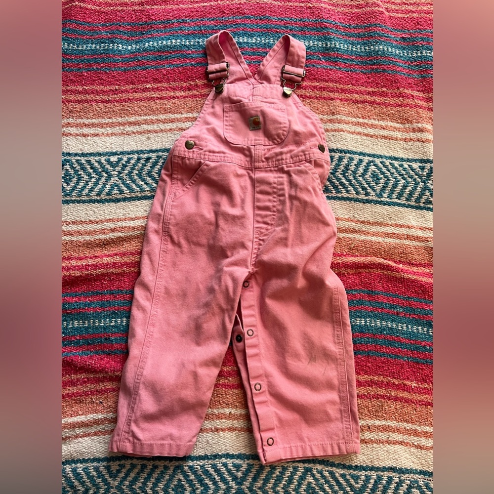 Pink Carhartt Overall Bibs